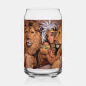 Lion déesse Princesse égyptienne Verre (Verso)