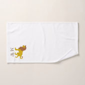 Lion Design Monogrammé (Serviette à main)
