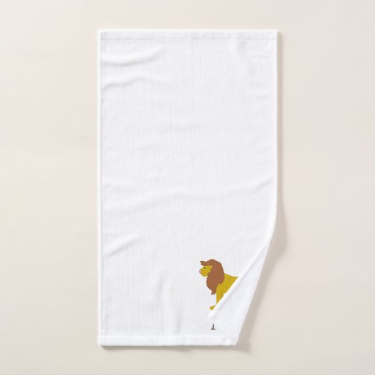 Lion Design Monogrammed (Serviette à main)