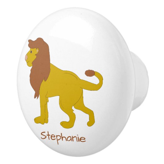 Lion Design Personalised Keramische Knop (Rechts)