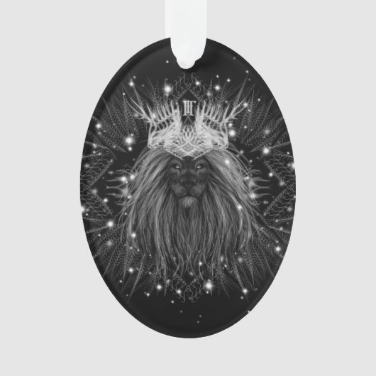 Lion d'étoile avec monogramme de couronne (devant)