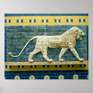 Lion die Ishtar vertegenwoordigt Poster