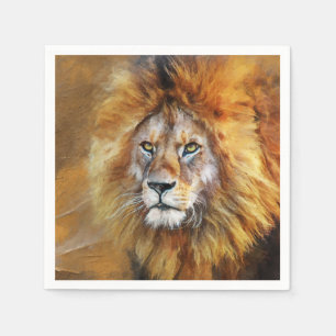 Lion Digital Oil Painting Servet