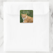 Lion "Dit boek behoort tot" Sticker (Tas)