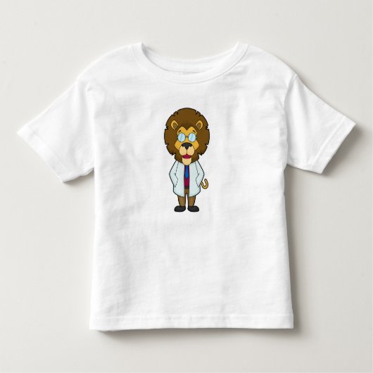 Lion Doctor's mantel Kinder Shirts (Voorkant)