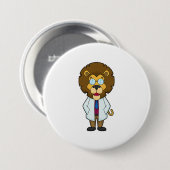 Lion Doctor's mantel Ronde Button 7,6 Cm (Voorkant /achterkant)