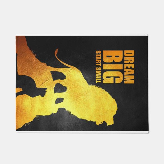 Lion Dream Big Start Small Deurmat (Voorkant)