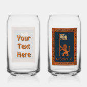 Lion Du Jour De Jérusalem Avec Drapeau (Verso)