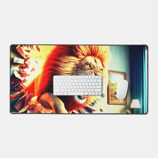 Lion effrayant (Clavier et souris)