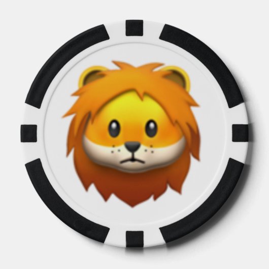 Lion - Emoji Pokerchips (Voorkant)