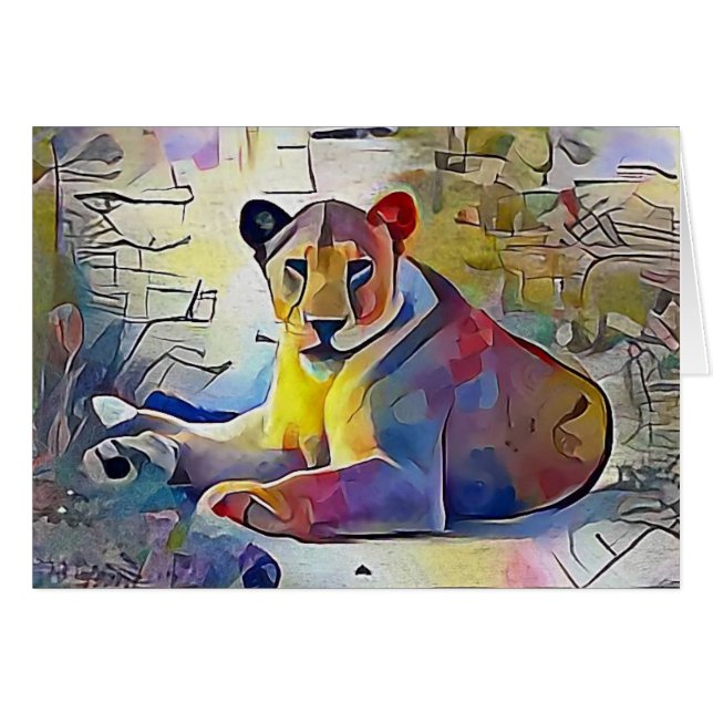 Lion en Afrique (Devant horizontal)