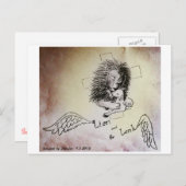 Lion en Lamb Briefkaart (Voorkant / Achterkant)