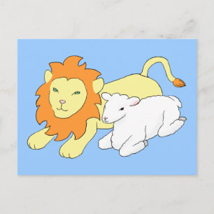 Lion en Lamb Briefkaart