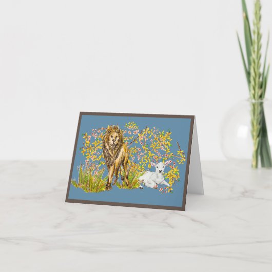 Lion en Lamb Kaart (Voorkant)