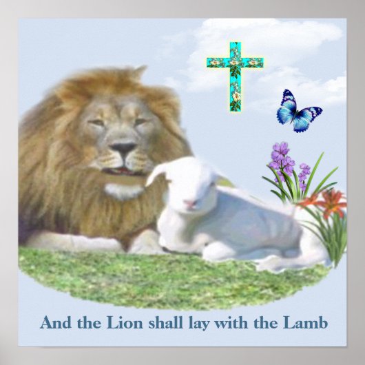Lion en Lamb Poster (Voorkant)