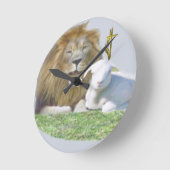 Lion en Lamb Ronde Klok (Hoek)
