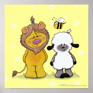 Lion en Lamb True Friends Poster