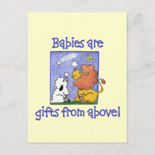 Lion en Lamb vangen vallende sterren Briefkaart