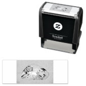 Lion en lammeren  zelfinktende stempel (In situ)