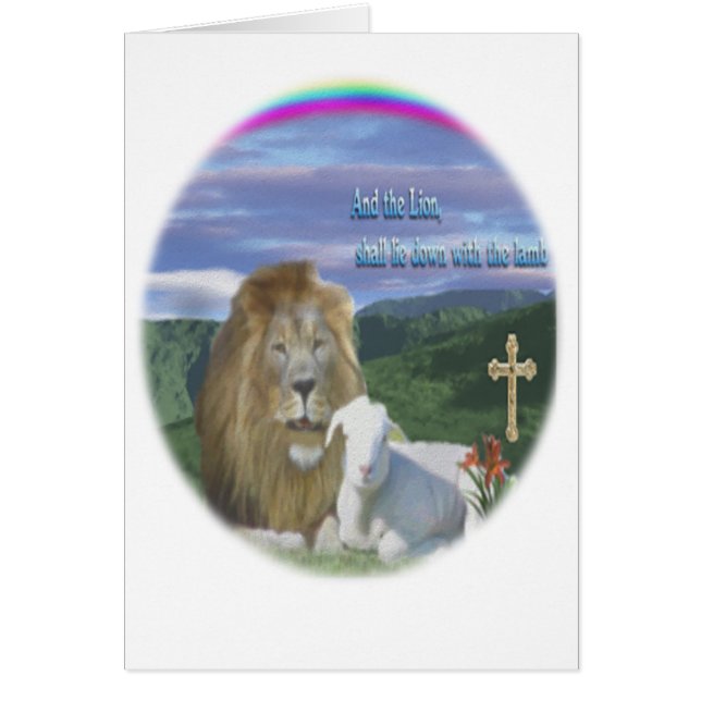 Lion et agneau (Devant)