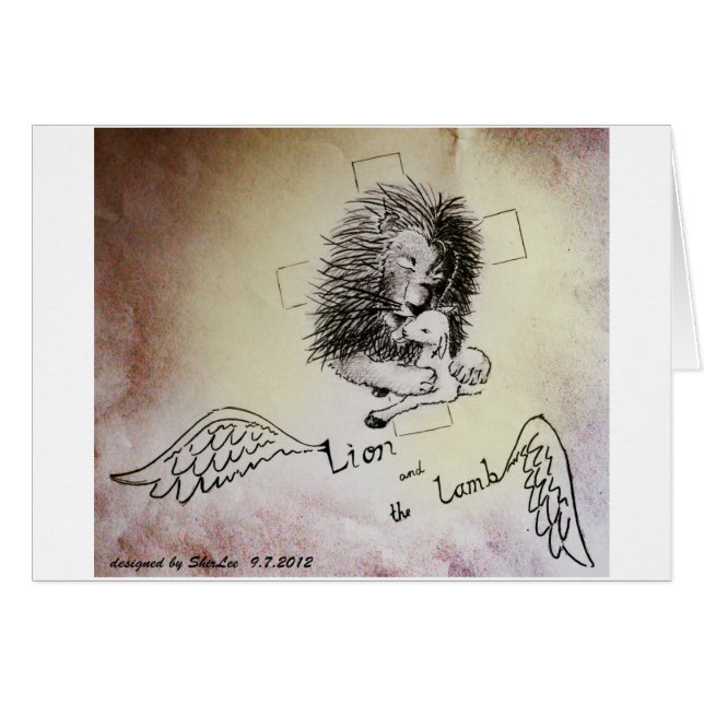 Lion et agneau (Devant Horizontal)