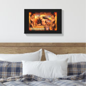 Lion et agneau avec Angles Toile Mur Art Bible (Insitu(Chambre))