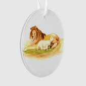 Lion et agneau d'arbre de Jesse d'avènement (devant)