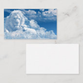 Lion et Carte de visite d'agneau (Devant / Derrière)