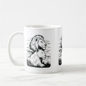 Lion et lioness Mug - Coupe de café Lion Protecteu (Gauche)