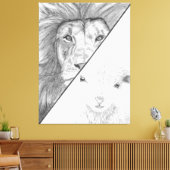 Lion et toile d'agneau (Insitu(Salon))