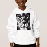 Lion Face Animal Enfants Garçons Avant Imprimer Mo
