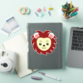 Lion Face Custom-Cut Vinyl Sticker (iPad Cover)