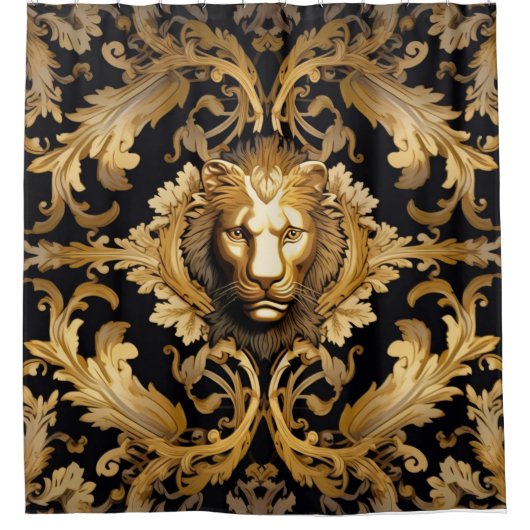 Lion Face Douchegordijn (Voorkant)