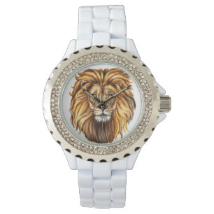 Lion Face Illustration Horloge