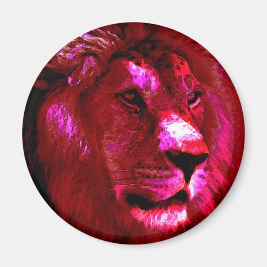 Lion Face Magneet (Voorkant)