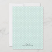 Lion Famille Mint Couples Baby shower Invitation R (Dos)