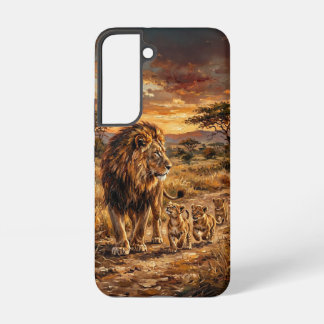 Lion Family Fine‑Art Collection – WildArchetypes Samsung Galaxy Hoesje