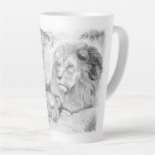 Lion Family Latte Mug (Angle droit)