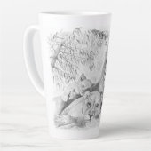Lion Family Latte Mug (Angle gauche)