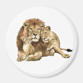 Lion Family Magnet (Devant)