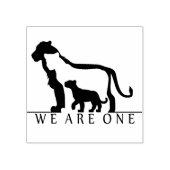 Lion Family Rubberstempel (Afrduk)