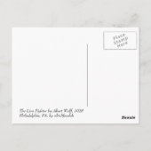 Lion Figher Briefkaart (Achterkant)