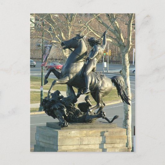 Lion Figher Briefkaart (Voorkant)