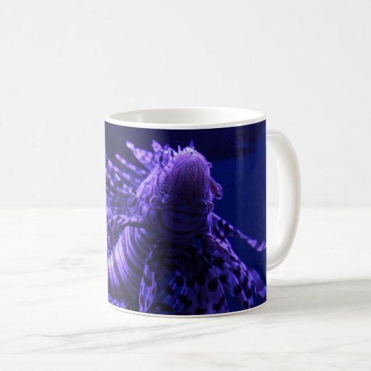 Lion Fish White Coffee Mug (Devant droit)