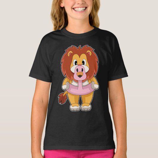 Lion Flamingo T-shirt (Voorkant)
