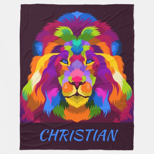 Lion Fleece Blanket (Voorkant)