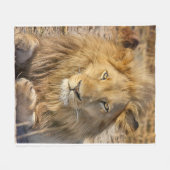 Lion Fleece Blanket (Voorkant (Horizontaal))