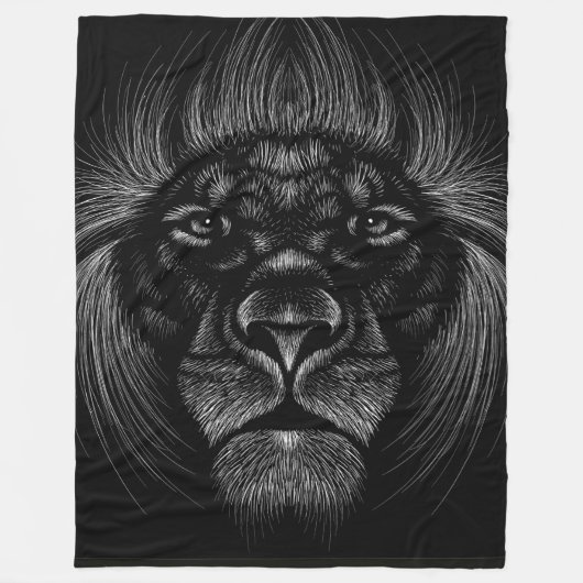 Lion Fleece Blanket (Voorkant)
