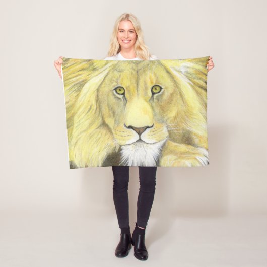Lion Fleece Deken (In situ)