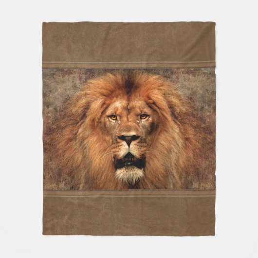 Lion 🦁 fleece deken (Voorkant)